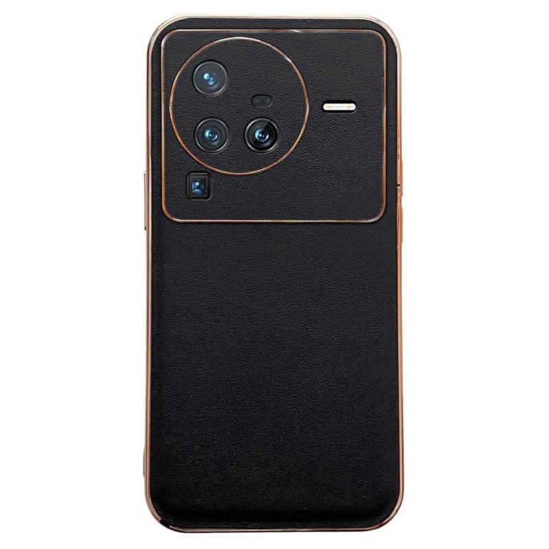 Etui do Vivo X80 Pro Elegancja Z Prawdziwej Skóry