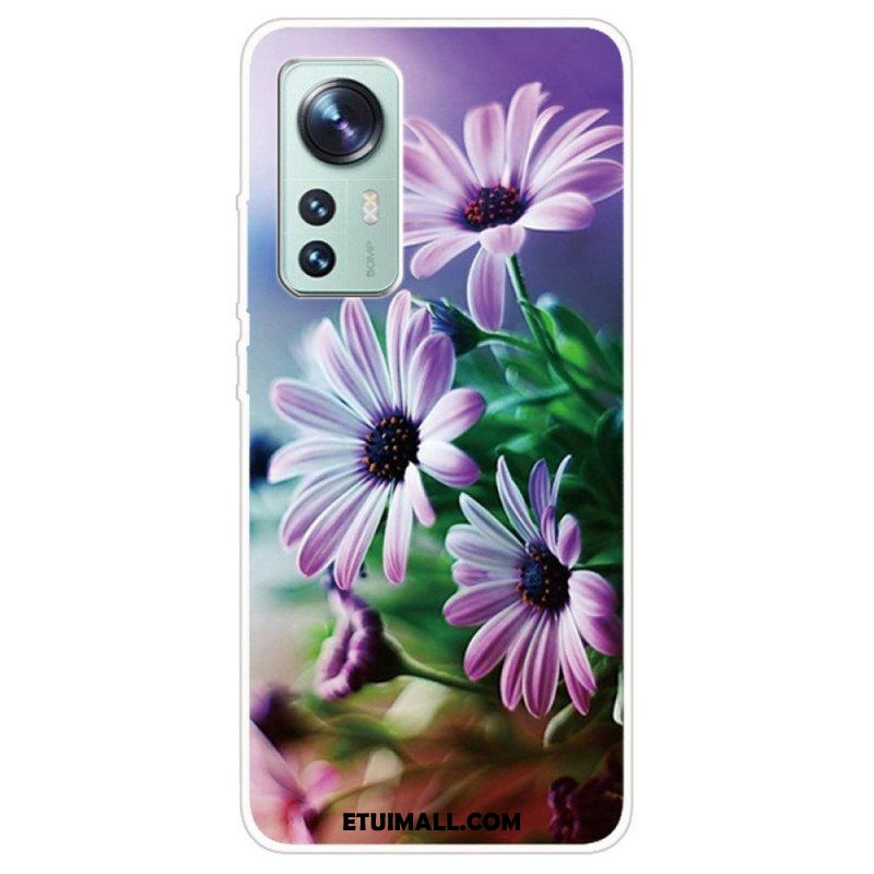 Etui do Xiaomi 12 Pro Kwiatowy Silikon