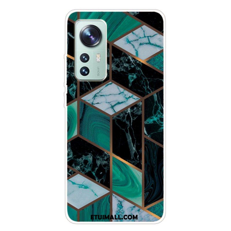 Etui do Xiaomi 12 Pro Silikonowa Geometria Marmuru