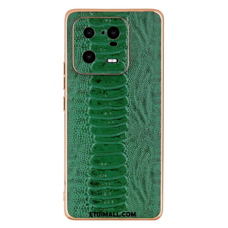 Etui do Xiaomi 13 Pro Skóra Naturalna W Stylu Krokodyla