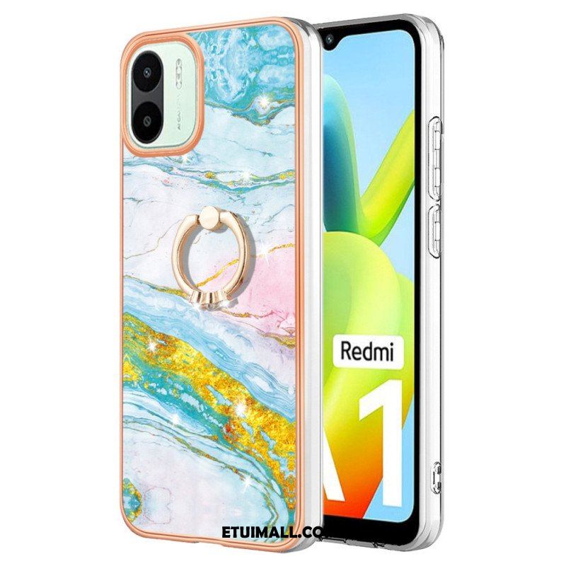 Etui do Xiaomi Redmi A1 Marmur Ze Wspornikiem Pierścienia