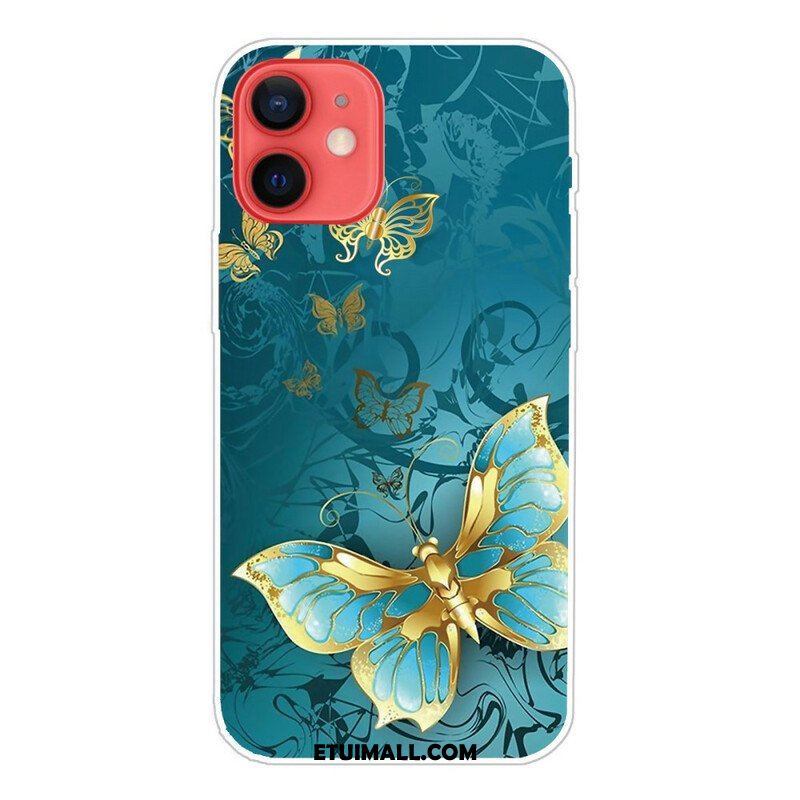 Etui do iPhone 13 Mini Elastyczne Motyle