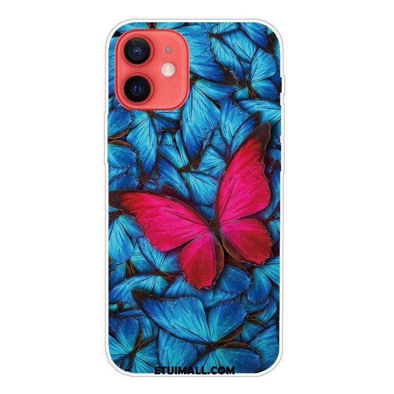 Etui do iPhone 13 Mini Elastyczne Motyle