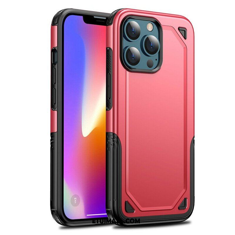 Etui do iPhone 13 Pro Efekt Metalicznego Pancerza