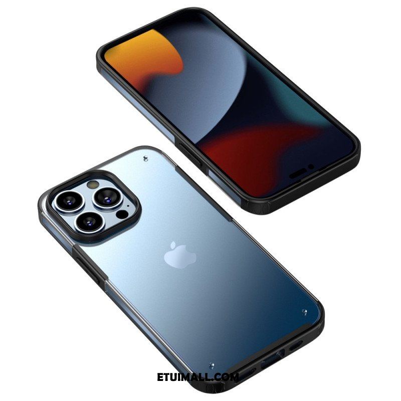 Etui do iPhone 14 Pro Max Półprzezroczyste Silikonowe Krawędzie