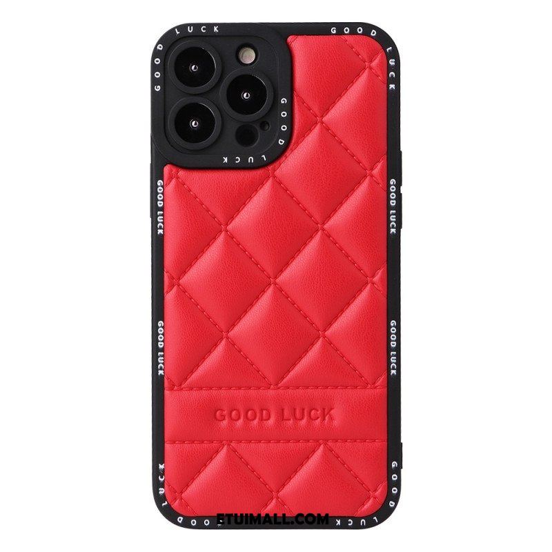 Etui do iPhone 14 Pro Powodzenia Pikowane