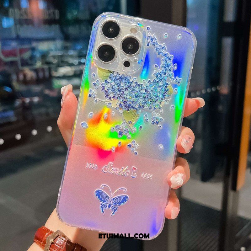 Etui do iPhone 14 Pro Silikonowy Wzór Laserowy