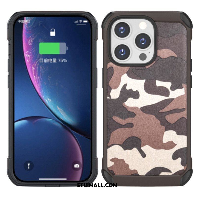 Etui do iPhone 14 Pro Wzmocniony Kamuflaż