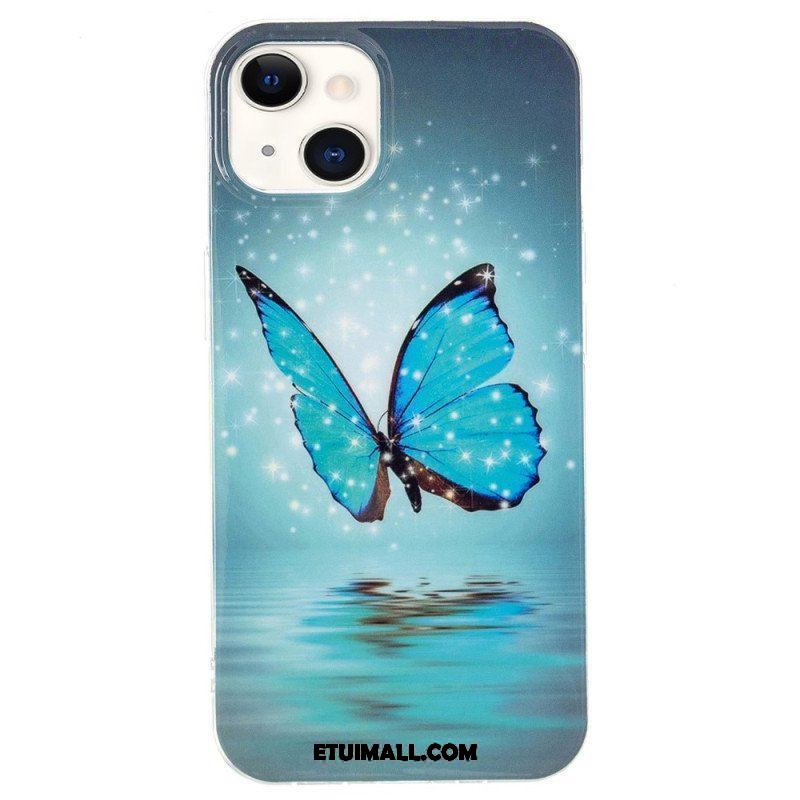 Etui do iPhone 15 Plus Fluorescencyjne Motyle