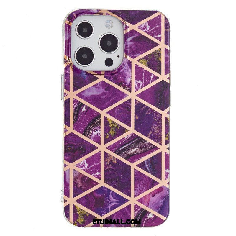 Etui do iPhone 15 Pro Marmur Geometryczny