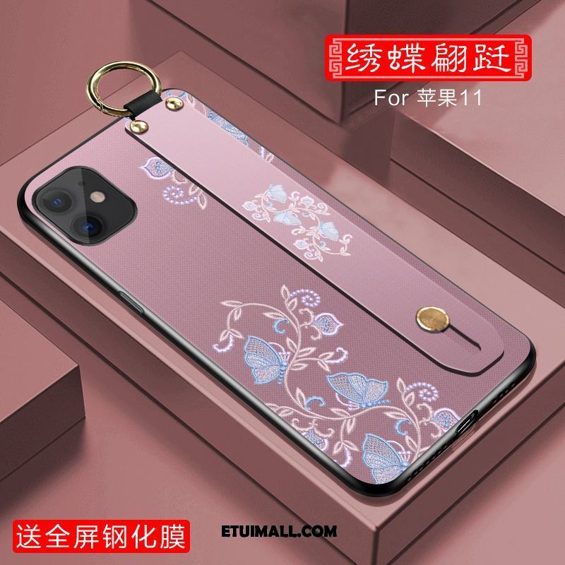 Etui iPhone 11 Anti-fall Różowe Silikonowe All Inclusive Telefon Komórkowy Obudowa Online