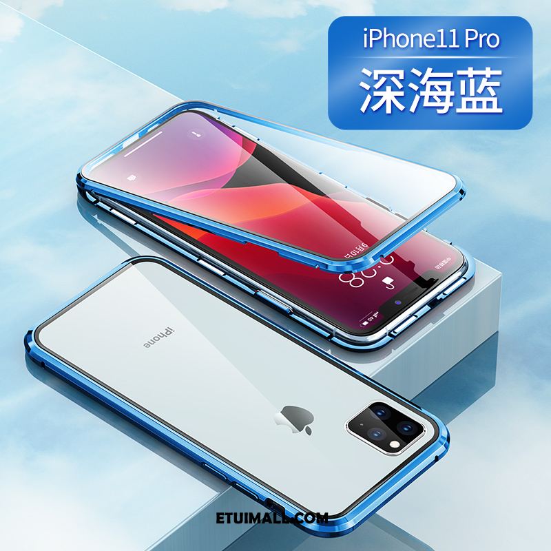 Etui iPhone 11 Pro Czerwony Netto Przezroczysty Dwustronny Szary Szkło Pokrowce Dyskont