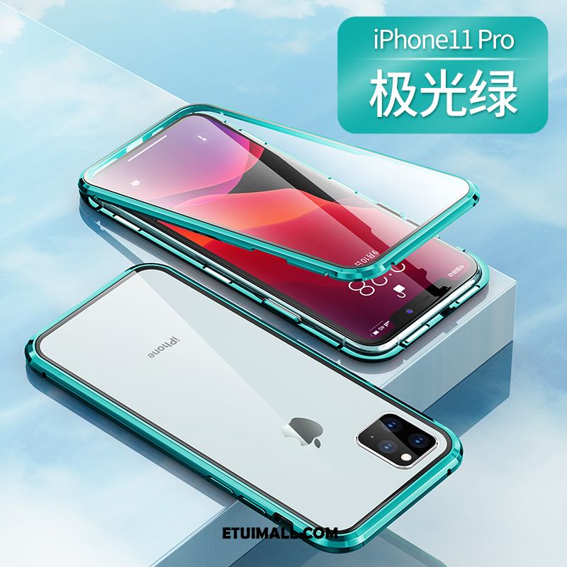 Etui iPhone 11 Pro Czerwony Netto Przezroczysty Dwustronny Szary Szkło Pokrowce Dyskont