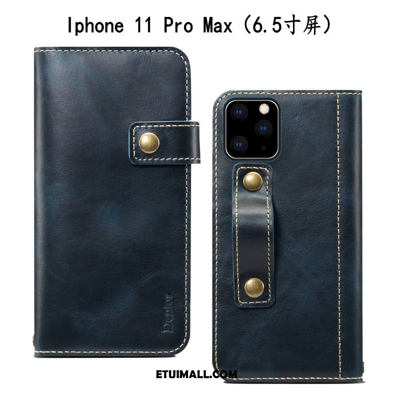 Etui iPhone 11 Pro Max Anti-fall Bydło Ochraniacz Czerwony Miękki Futerał Online