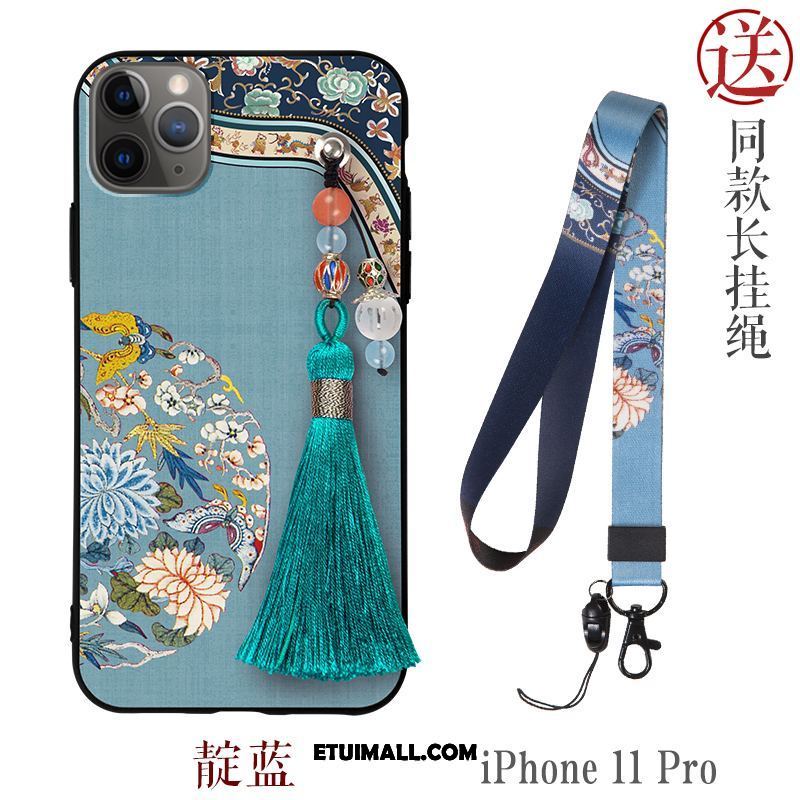 Etui iPhone 11 Pro Nowy Anti-fall Relief Chiński Styl Silikonowe Pokrowce Kup