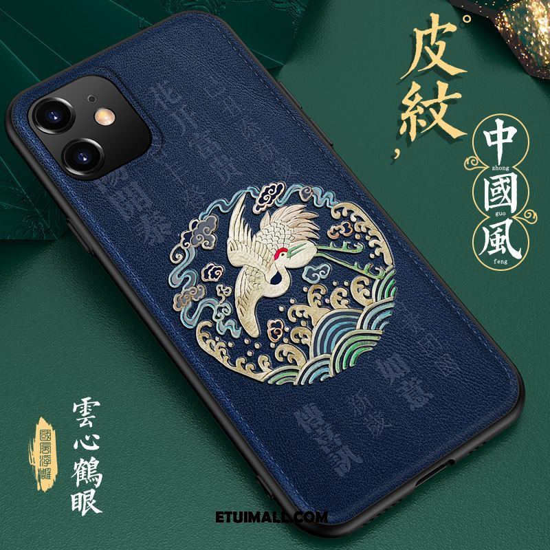 Etui iPhone 11 Relief Chiński Styl Telefon Komórkowy Skóra Modna Marka Futerał Sprzedam