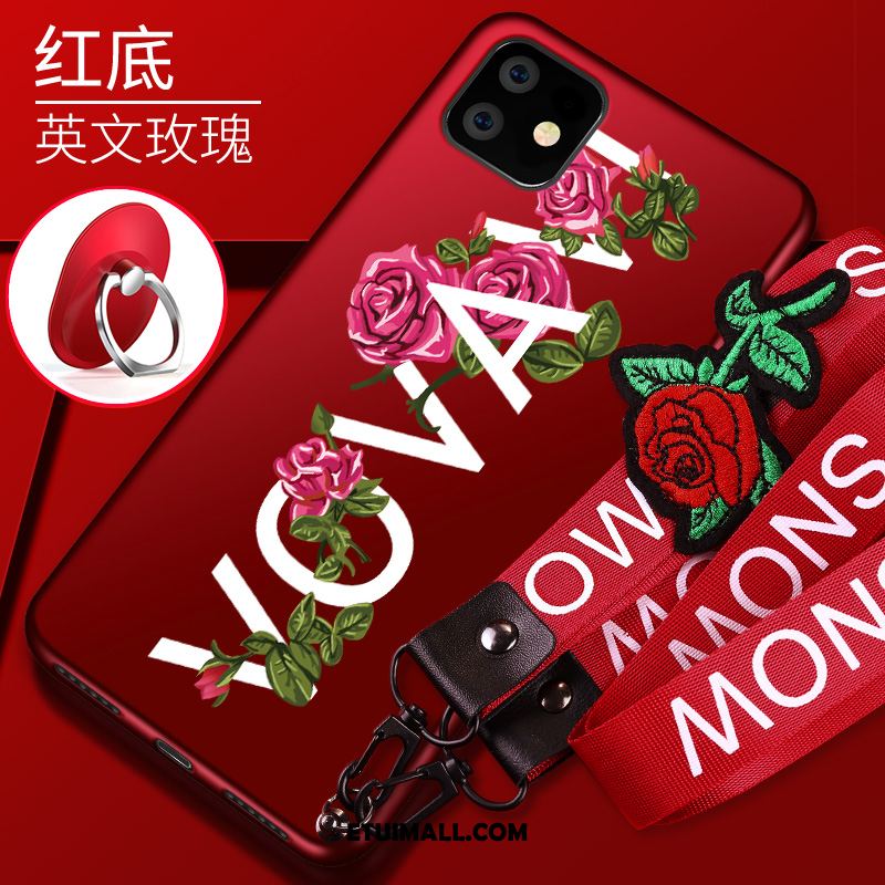 Etui iPhone 11 Telefon Komórkowy Silikonowe Czerwony Cienka Ochraniacz Obudowa Sklep