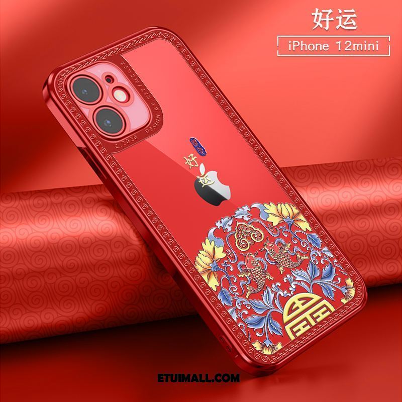 Etui iPhone 12 Mini All Inclusive Chiński Styl Miękki Anti-fall Przezroczysty Pokrowce Na Sprzedaż