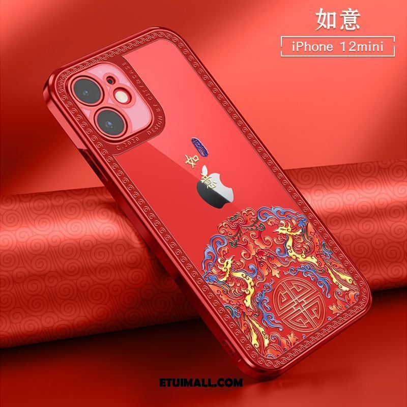 Etui iPhone 12 Mini All Inclusive Chiński Styl Miękki Anti-fall Przezroczysty Pokrowce Na Sprzedaż