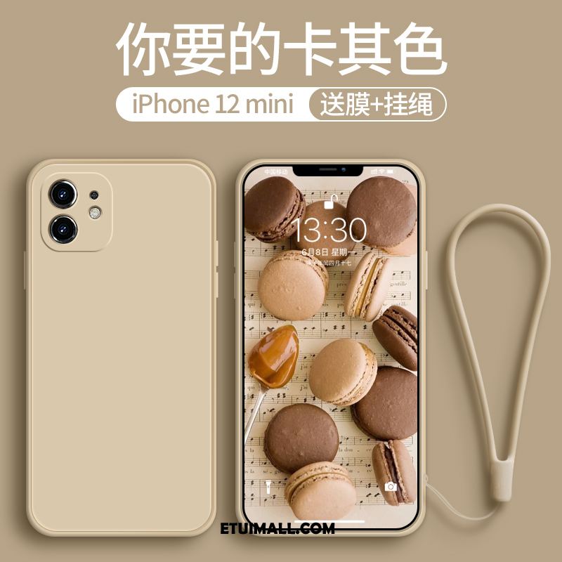 Etui iPhone 12 Mini All Inclusive Khaki Nowy Ochraniacz Anti-fall Pokrowce Tanie