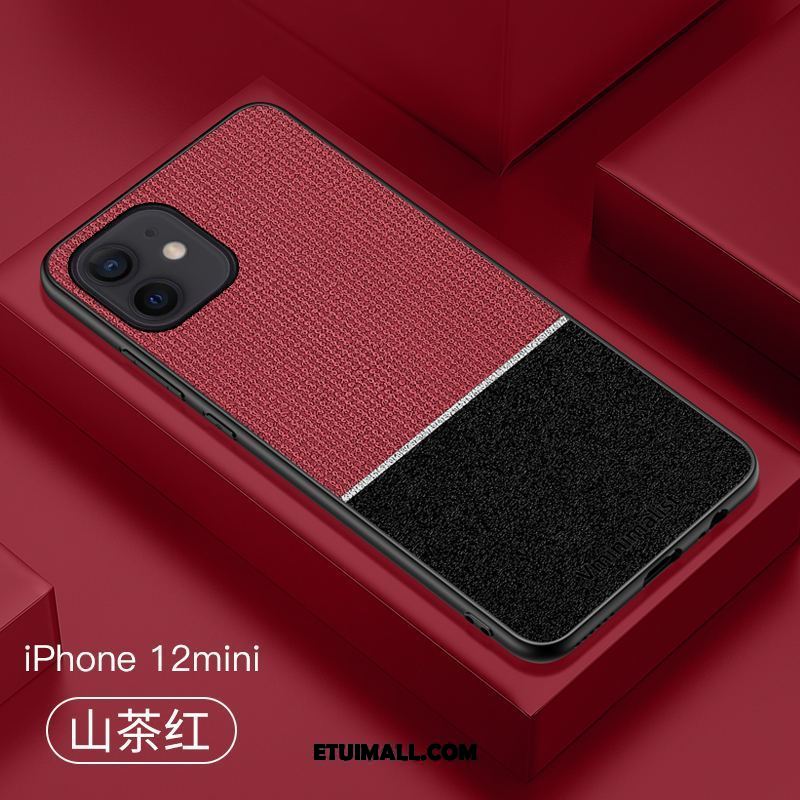 Etui iPhone 12 Mini Biznes Skóra All Inclusive Prawdziwa Skóra Niebieski Futerał Oferta