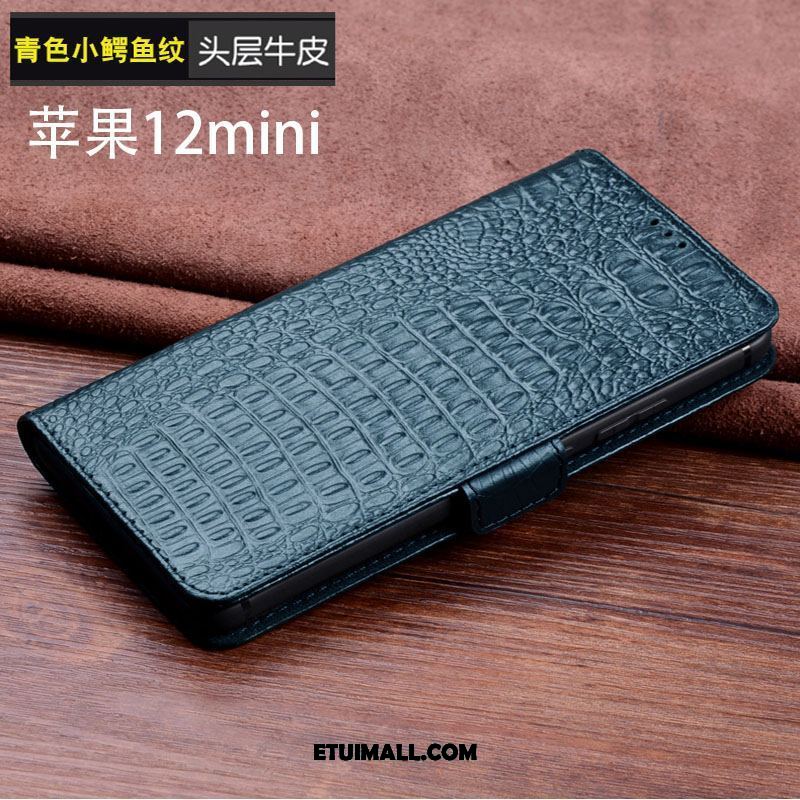 Etui iPhone 12 Mini Skórzany Futerał All Inclusive Anti-fall Prawdziwa Skóra Luksusowy Futerał Sklep