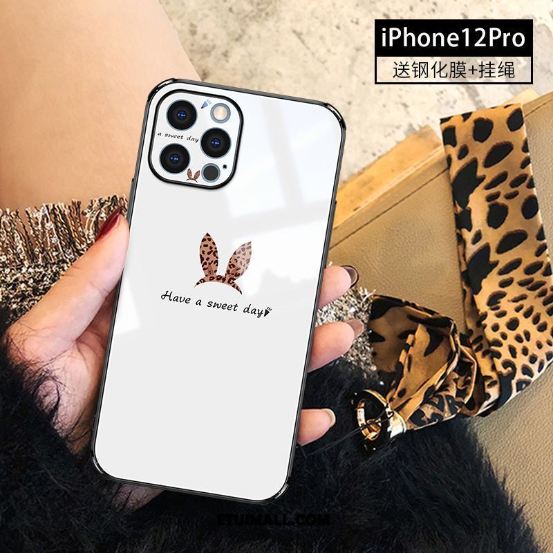 Etui iPhone 12 Pro Anti-fall Wiszące Ozdoby Czarny Moda Szkło Obudowa Sprzedam