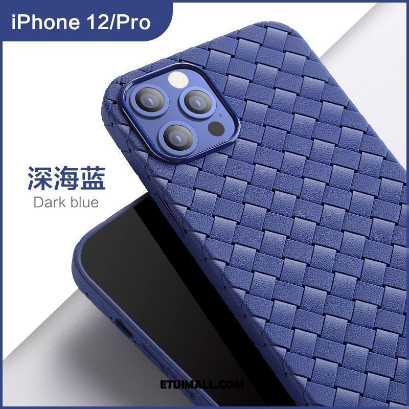 Etui iPhone 12 Pro Czerwony Netto Przeplatane Wiatr Anti-fall All Inclusive Obudowa Sprzedam