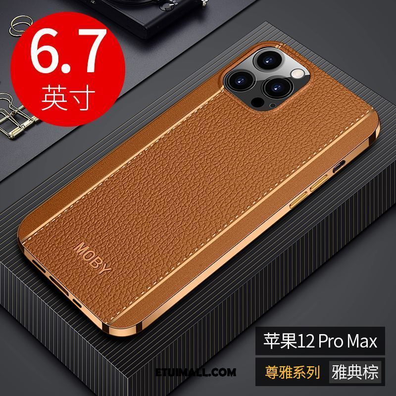 Etui iPhone 12 Pro Max Osobowość Skóra Cienkie Kreatywne Silikonowe Pokrowce Na Sprzedaż