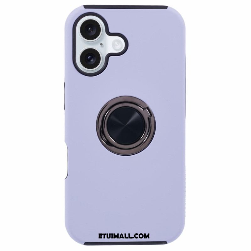 Etui iPhone 16 Plus Obrotowy Wspornik Z Efektem Metalu Etui Ochronne