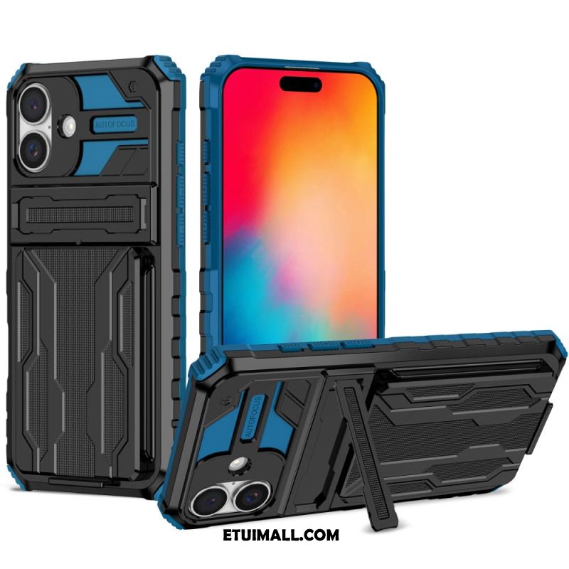 Etui iPhone 16 Zintegrowany Uchwyt Na Kartę Etui Ochronne