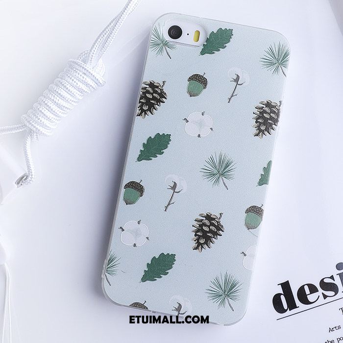 Etui iPhone 5 / 5s Anti-fall Piękny All Inclusive Tendencja Biały Pokrowce Tanie