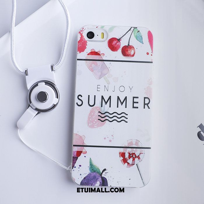 Etui iPhone 5 / 5s Anti-fall Piękny All Inclusive Tendencja Biały Pokrowce Tanie