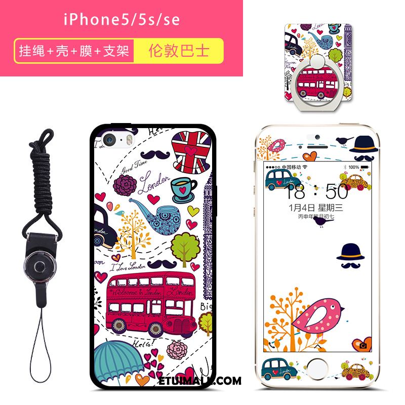 Etui iPhone 5 / 5s Anti-fall Wiszące Ozdoby All Inclusive Silikonowe Tendencja Pokrowce Sklep