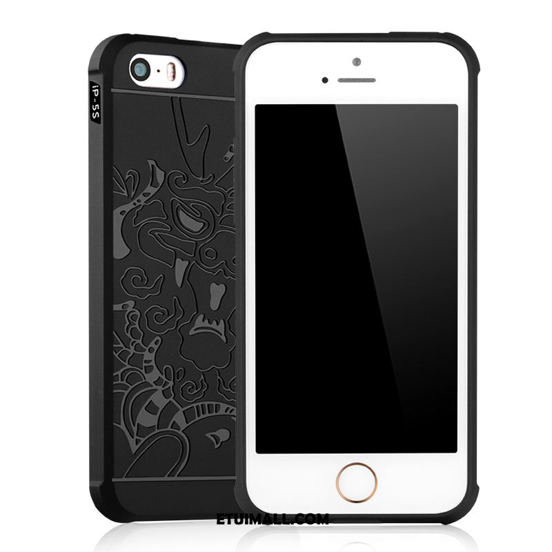 Etui iPhone 5 / 5s Osobowość Miękki Czarny Telefon Komórkowy Szary Futerał Sprzedam