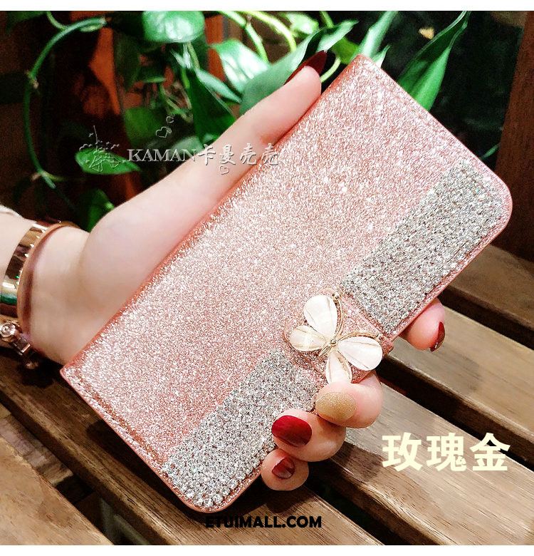 Etui iPhone 5 / 5s Rhinestone Skórzany Futerał Klapa Czerwony Tendencja Pokrowce Sklep