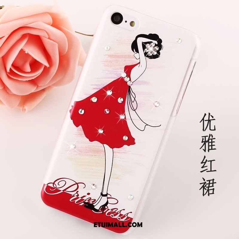 Etui iPhone 5c Telefon Komórkowy Nubuku Trudno Rhinestone Ochraniacz Pokrowce Tanie