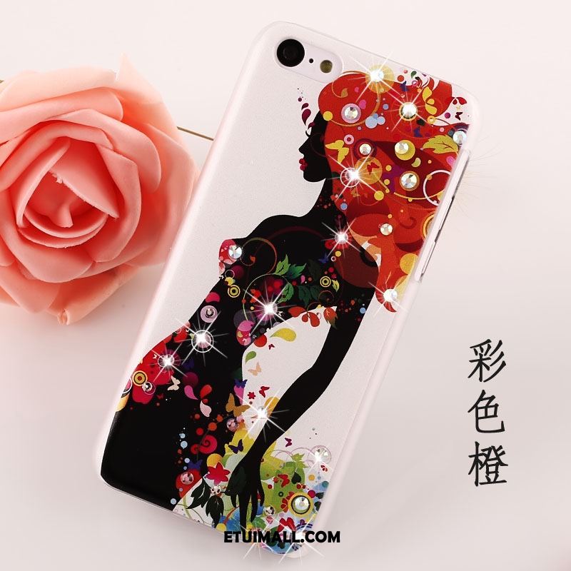 Etui iPhone 5c Telefon Komórkowy Nubuku Trudno Rhinestone Ochraniacz Pokrowce Tanie