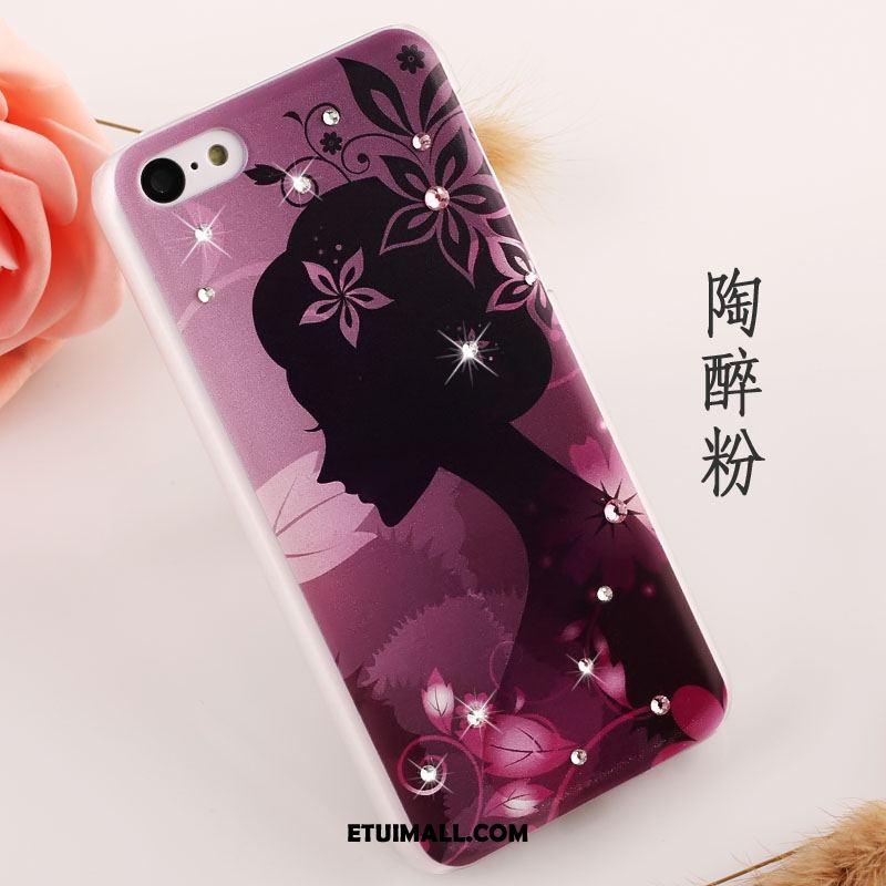 Etui iPhone 5c Telefon Komórkowy Nubuku Trudno Rhinestone Ochraniacz Pokrowce Tanie