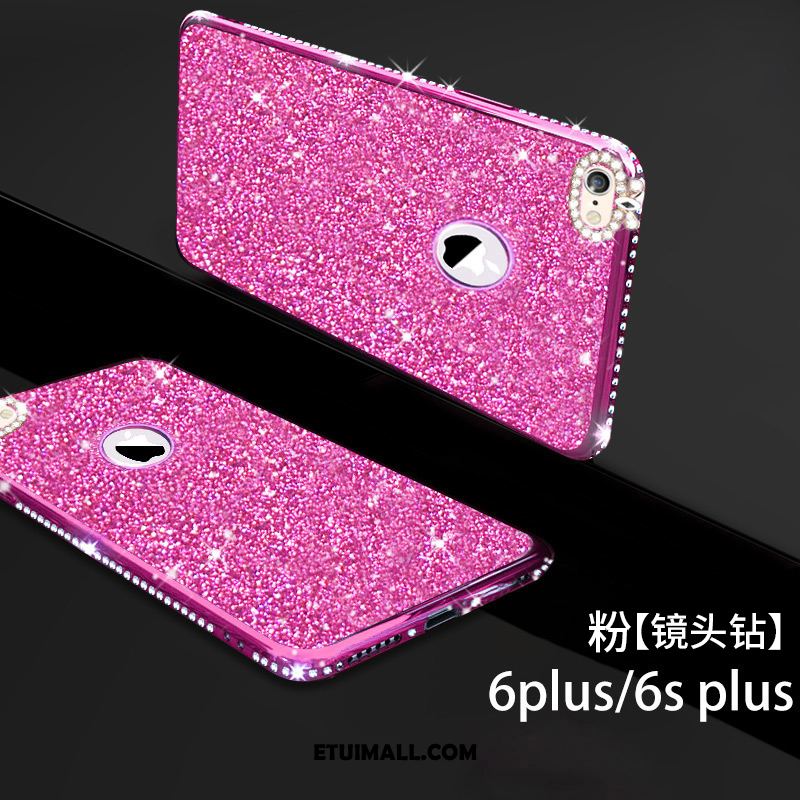 Etui iPhone 6 / 6s Czerwony Netto Osobowość Rhinestone Telefon Komórkowy Miękki Obudowa Tanie