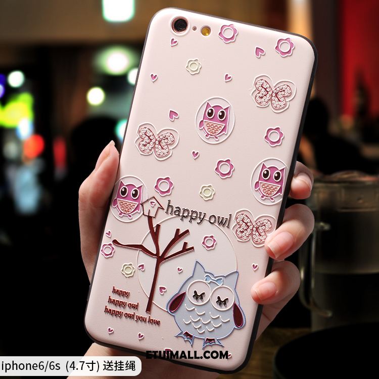 Etui iPhone 6 / 6s Kreatywne Osobowość Nubuku Różowe Miękki Obudowa Sklep
