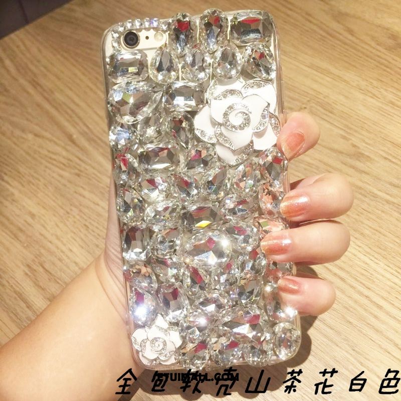 Etui iPhone 6 / 6s Plus Srebro Telefon Komórkowy Luksusowy Miękki Rhinestone Obudowa Dyskont