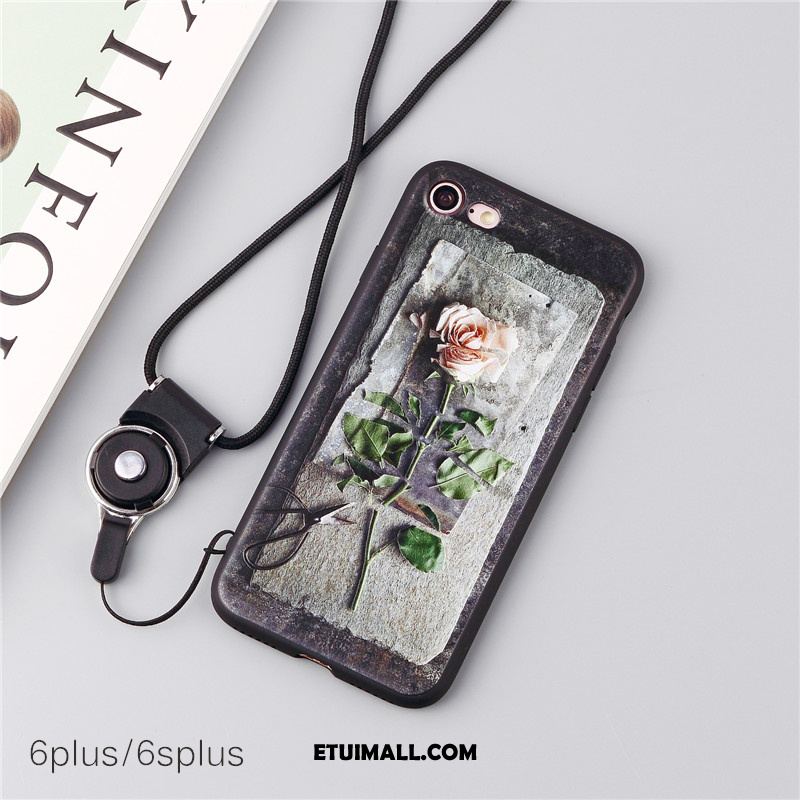 Etui iPhone 6 / 6s Plus Wiszące Ozdoby Telefon Komórkowy All Inclusive Biały Kwiaty Pokrowce Sklep