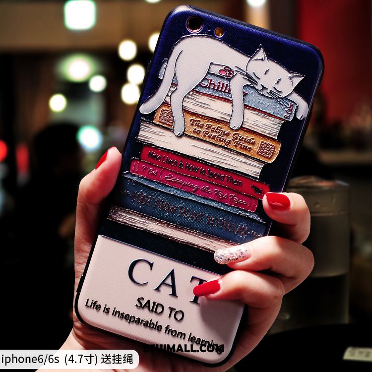 Etui iPhone 6 / 6s Silikonowe Kreskówka Niebieski Telefon Komórkowy Relief Futerał Sprzedam