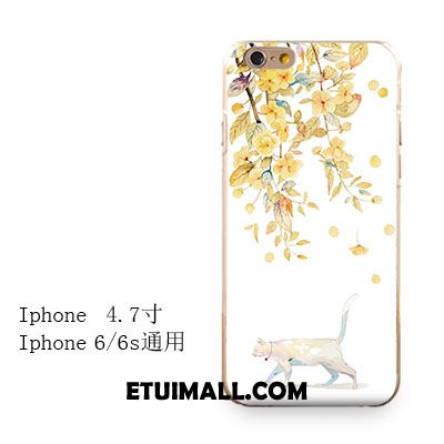 Etui iPhone 6 / 6s Telefon Komórkowy Żółty Kotek Miękki Relief Obudowa Tanie