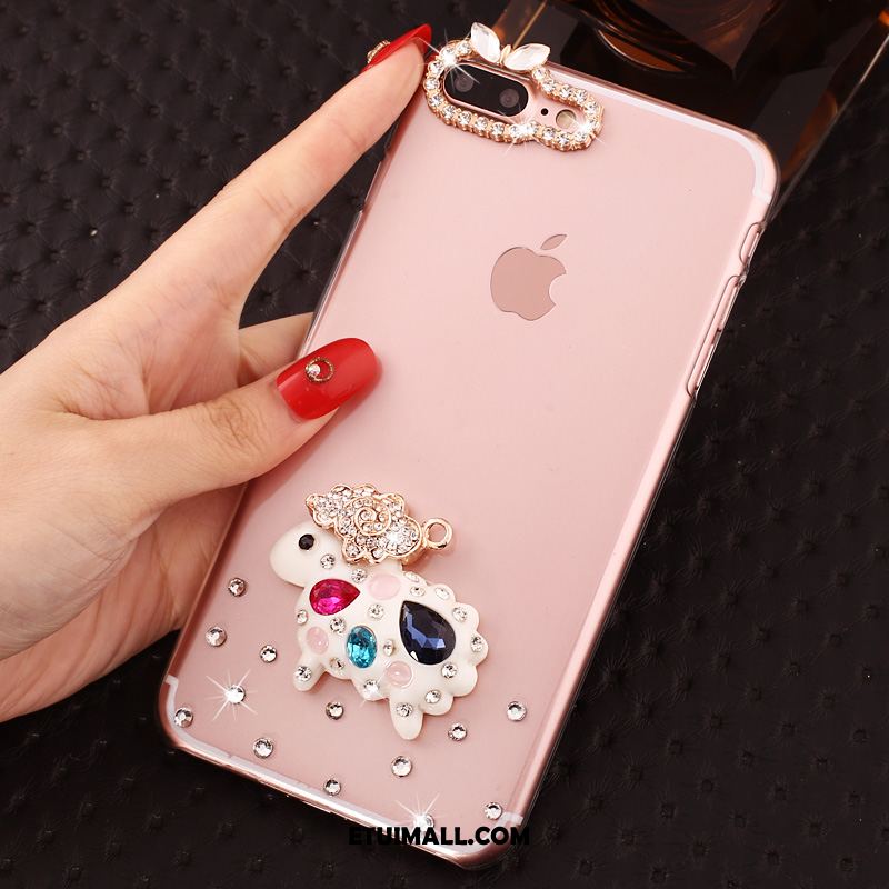 Etui iPhone 7 Plus Przezroczysty Anti-fall Kreatywne Telefon Komórkowy Różowe Obudowa Online