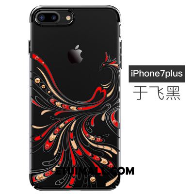 Etui iPhone 7 Plus Telefon Komórkowy Czerwony Przezroczysty Trudno Luksusowy Pokrowce Kupię