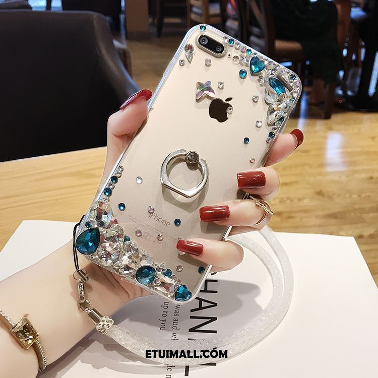 Etui iPhone 7 Plus Telefon Komórkowy Przezroczysty Rhinestone Wspornik Anti-fall Pokrowce Online