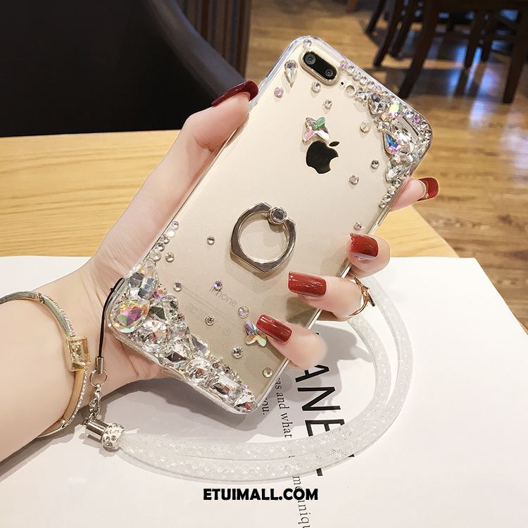 Etui iPhone 7 Plus Telefon Komórkowy Przezroczysty Rhinestone Wspornik Anti-fall Pokrowce Online