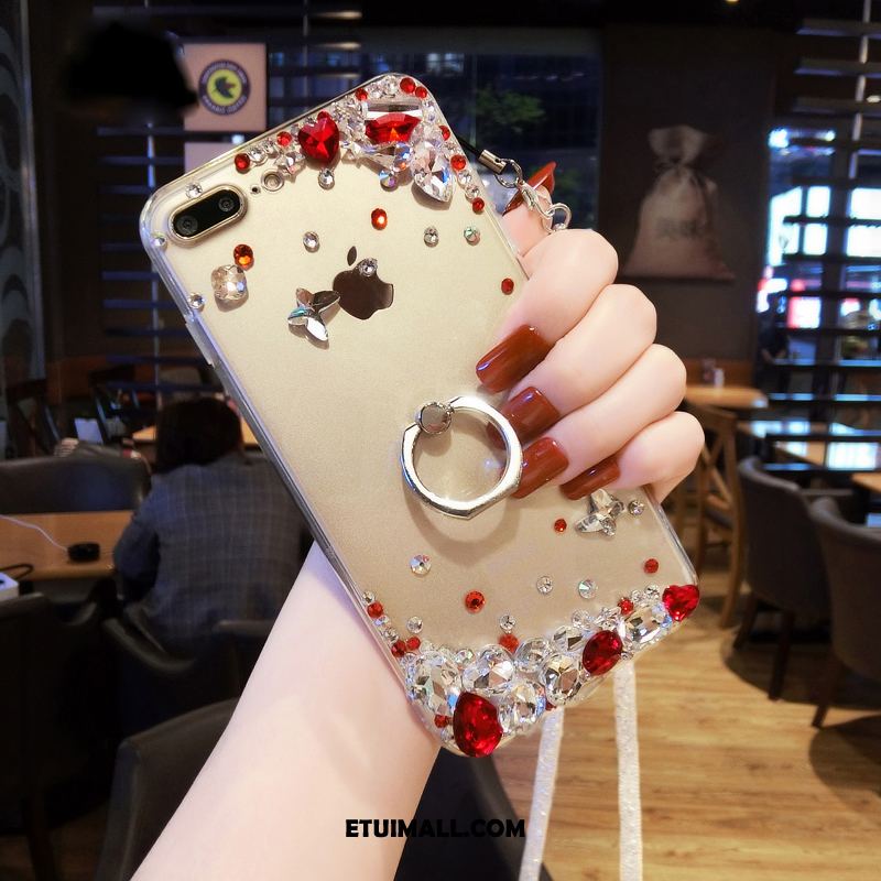 Etui iPhone 7 Plus Telefon Komórkowy Przezroczysty Rhinestone Wspornik Anti-fall Pokrowce Online